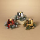 Gerson Assorted Glass Cup Candle Holder 3 in., Pack of 12