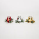 Gerson Assorted Glass Cup Candle Holder 3 in., Pack of 12