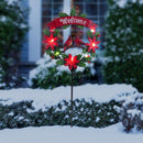 Alpine Warm White Holiday Garden Stakes 42 in. Pathway Decor, Pack of 12