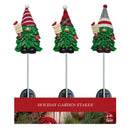 Alpine Multi Christmas Gnome 33 in. Pathway Decor, Pack of 9