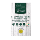 Celebrations 5 ft. Slim LED 100 ct Diamond Potted Color Changing Entrance Tree