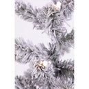 Celebrations 5 ft. Slim LED 100 ct Flocked Diamond Potted Color Changing Entrance Tree