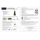 Holiday Bright Lights 1-2 Tree 7 ft. Slim LED 400 ct Arcadia Classic Color Changing Christmas Tree