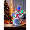 Celebrations LED Multi Snowman Animated Decor 21.65 in., Pack of 4