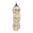 Decra Lite Skull Halloween Decor, Pack of 4