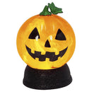 Gerson 7 in. Lighted Spinning Smoky Water Globe Pumpkin Halloween Decor, Pack of 6