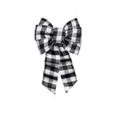 Holiday Trims Assorted Plaid Wired Christmas Bow 14 in., Pack of 12