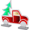 Celebrations LED Multi Truck Animated Decor 14 in., Pack of 4
