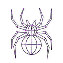 Celebrations Purple 140 ct 16 in. LED Prelit Illuminated Spider Halloween Decor, Pack of 8