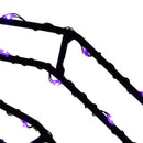 Celebrations Purple 140 ct 16 in. LED Prelit Illuminated Spider Halloween Decor, Pack of 8