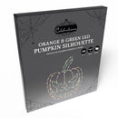 Celebrations Orange 155 ct 15 in. LED Prelit Illuminated Pumpkin Window Decor, Pack of 8
