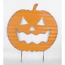 Sienna Warm White 2 ct 23.2 in. LED Pumpkin Stake Yard Decor, Pack of 8