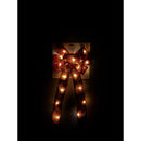 Lin-Con Marketing Omega Bright Designs 10 in. D X 1.5 ft. L LED Prelit Warm White Plaid Bow Garland