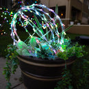 Celebrations Platinum LED RGBW Foldable Sphere 12 in. Hanging Decor