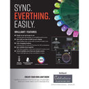 Celebrations Platinum LED RGBW Foldable Sphere 12 in. Hanging Decor