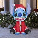 Disney Airblown Christmas Inflatable Stitch in Santa Suit 36 in. Inflatable, Pack of 6