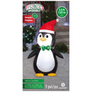 Gemmy Airblown Christmas Inflatable Penguin with Santa Hat 42 in. Inflatable