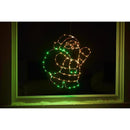 Celebrations LED Santa Silhouette 14 in. Hanging Decor