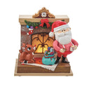 Kurt S. Adler Rudolph and Santa Musical Fireplace Table Decor 7 in., Pack of 6