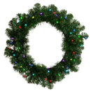 Celebrations Platinum Brilliant LED Prelit RGBW Entryway Kit Wreath and Garland Set