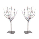 Celebrations Platinum Brilliant LED Prelit RGBW Entryway Kit Wreath and Garland Set