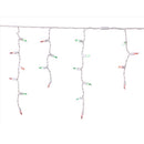 Celebrations Platinum LED T5 RGBW 100 ct Icicle Christmas Lights 9.5 ft.