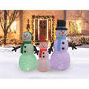 A Holiday Company LED Multi Snowman family 6 ft. Inflatable