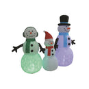 A Holiday Company LED Multi Snowman family 6 ft. Inflatable