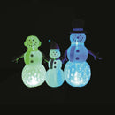 A Holiday Company LED Multi Snowman family 6 ft. Inflatable