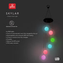 Globe Electric Skylar Metal/Plastic 29 in. Wind Chime, Pack of 4