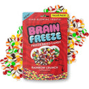 Brain Freeze Rainbow Crunch Fruit Candy 5.6 oz, Pack of 12