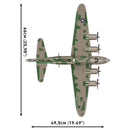 COBI Boeing B-17F Flying Fortress Airplane Block Set Multicolored 1376 pc