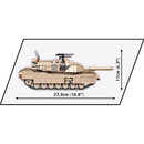 COBI M1A2 Abrams Tank Block Set Cream 975 pc