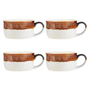 Set of 4 Oversized Mugs - White