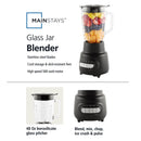 5 Speed Glass Jar Blender - 48 Oz