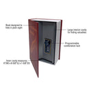 Lucky Line Combination Lock Burgundy Book Safe