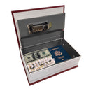 Lucky Line Combination Lock Burgundy Book Safe