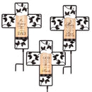 Gerson Cross with Resin Candle Yard Stake 1 pk, Pack of 6