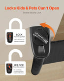 Retractable Baby Gate - Black