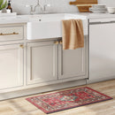 34" x 20" Vintage Persian Medallion Kitchen Rug