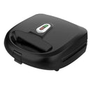 Black 2 in 1 Waffle and Sandwich Maker