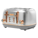 4-Slice Wide Slot Toaster - Silver