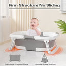 Collapsible Baby Bathtub With Soft Cushion - Gray
