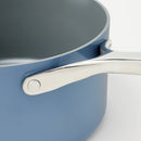 3qt Nonstick Ceramic Coated Aluminum Sauce Pan - Blue