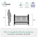 Monarch Hill Ivy Metal Baby Crib - Black