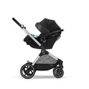 Eos 5-in-1 Travel System Stroller + Lightweight Aton G Swivel Infant Car Seat with SensorSafe - Moon Black
