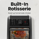ExacTemp 12 Quart 5-in-1 Air Fryer with Integrated Smart Thermometer 28 Presets - Black