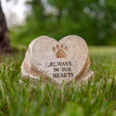 Gerson Always in Our Hearts Paw Print Memorial Stone Porch Decor 1 each, Pack of 12