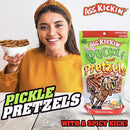 Ass Kickin' Spicy Pickle Pretzels 12 oz Bagged