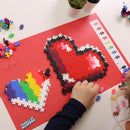 Plus-Plus Puzzle By Number Hearts Puzzle Multicolored 250 pc